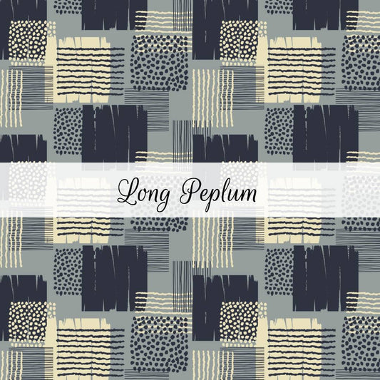 Abstract Squares | Long Peplum | Abstract & Activities