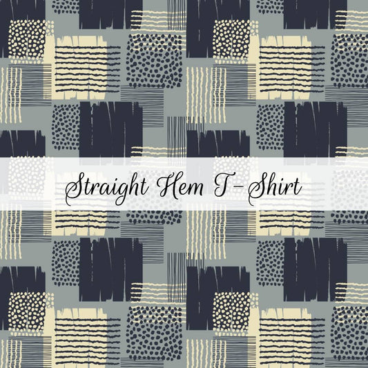 Abstract Squares | Straight Hem T-Shirt | Abstract & Activities