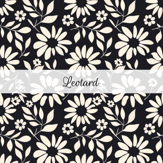Black & White Floral | Leotard | Abstract & Activities
