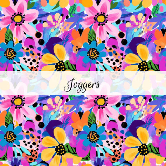 Bold Abstract Floral | Joggers | Beyond Borders Collection