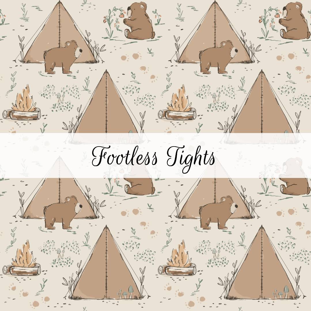 Camping Bears | Footless Tights | Beyond Borders Collection