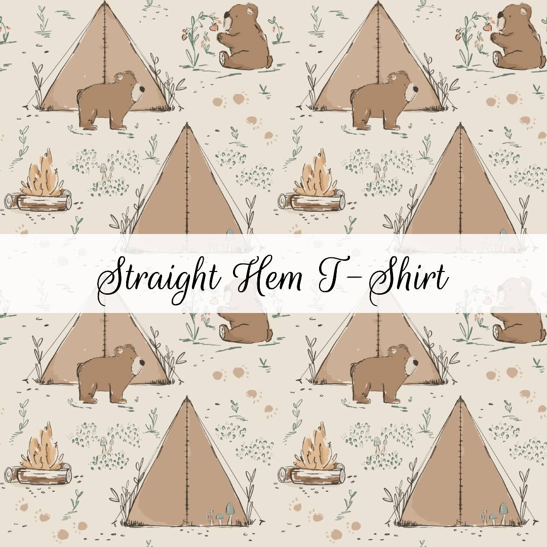 Camping Bears | Straight Hem T-Shirt | Beyond Borders Collection