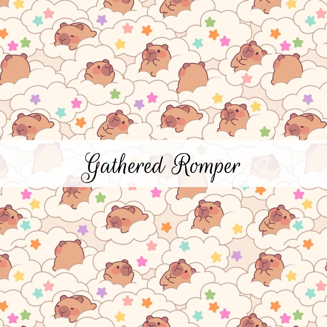 Capybaras | Gathered Romper | Beyond Borders Collection