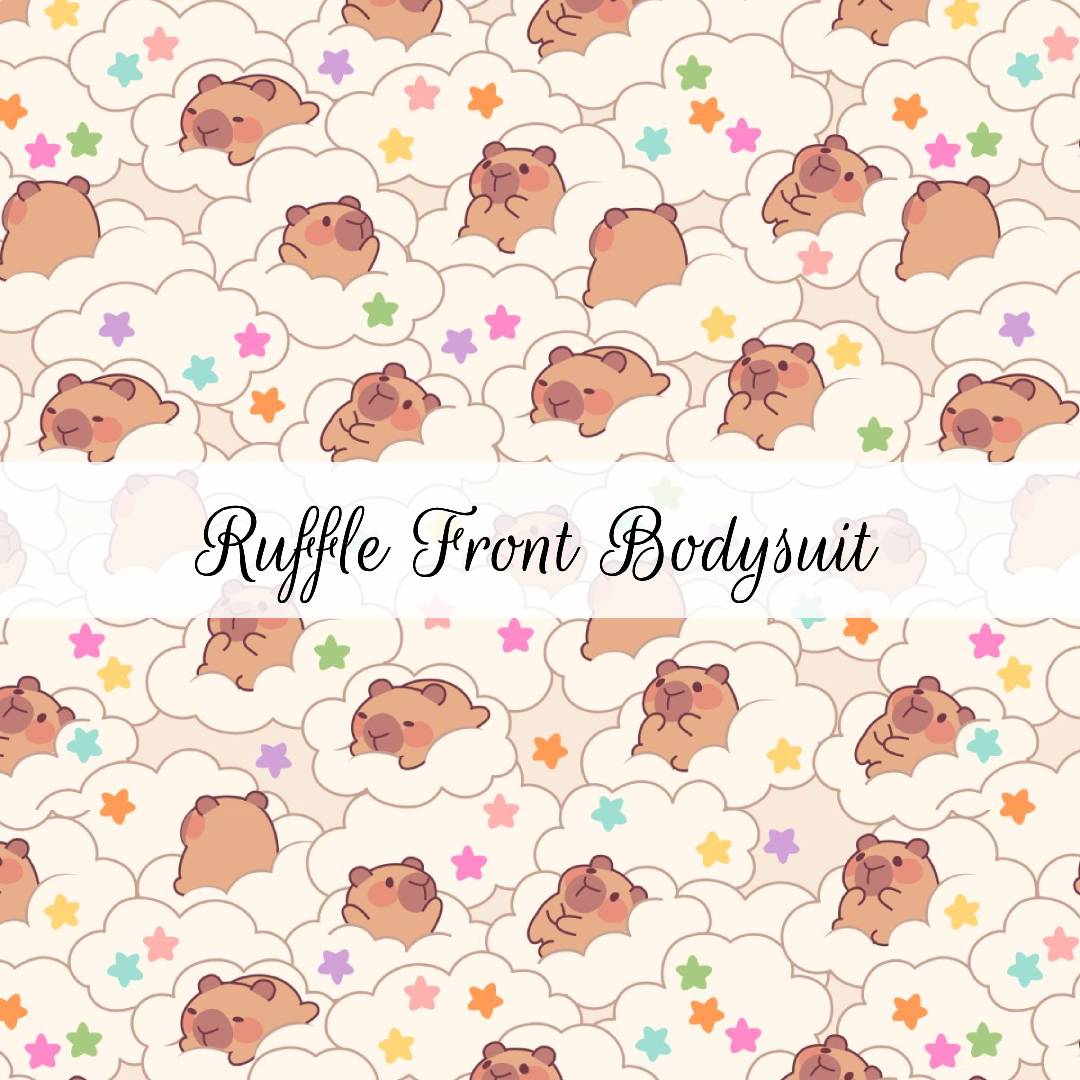 Capybaras | Ruffle Front Bodysuits | Beyond Borders Collection