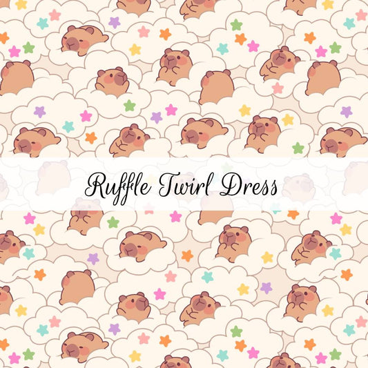 Capybaras | Ruffle Twirl Dress | Beyond Borders Collection