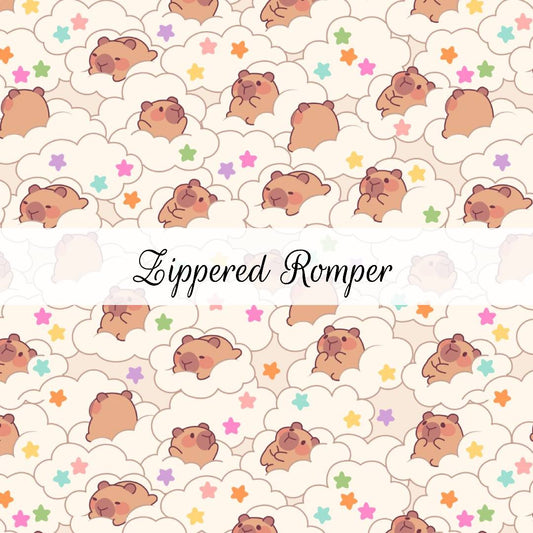 Capybaras | Zippered Romper | Beyond Borders Collection