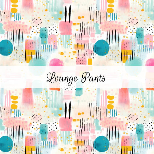 Dots & Brushstrokes | Lounge Pants | Abstract & Activities
