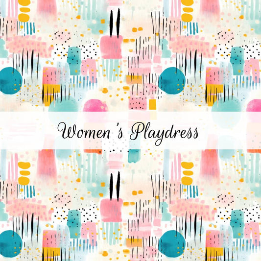 Dots & Brushstrokes | Women's Playdress | Abstract & Activities