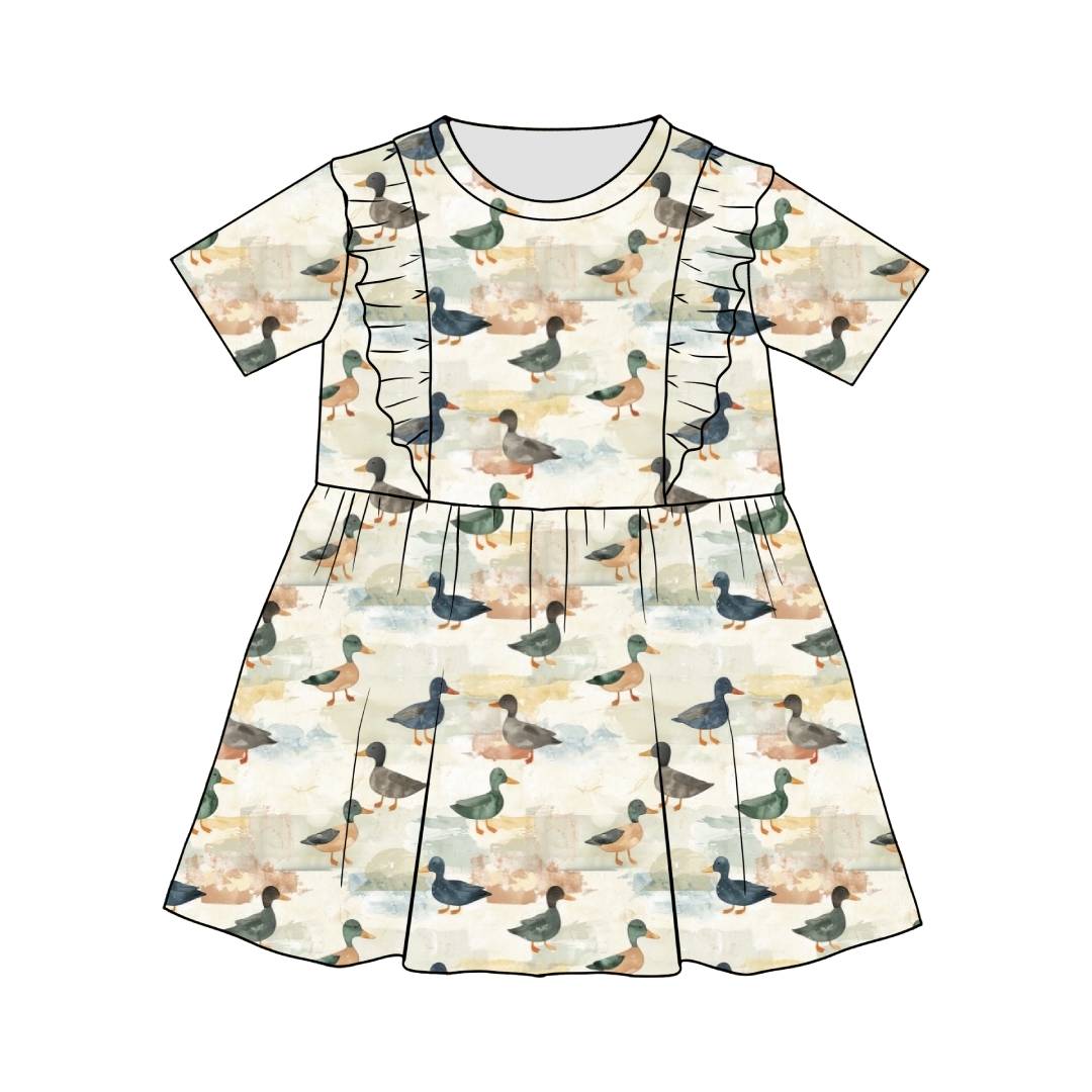 Ducks | Ruffle Front Dress | Beyond Borders Collection