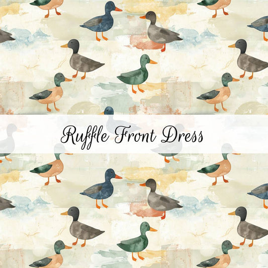 Ducks | Ruffle Front Dress | Beyond Borders Collection