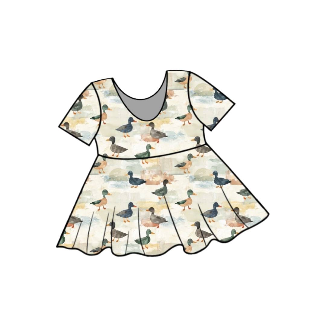 Ducks | Scoop Back Peplum | Beyond Borders Collection