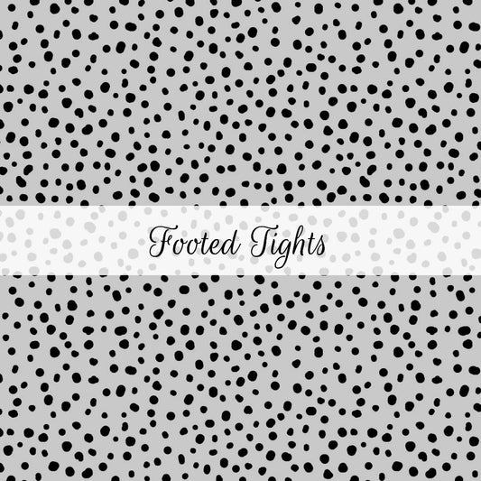 Grey Spots | Footed Tights | Abstract & Activities