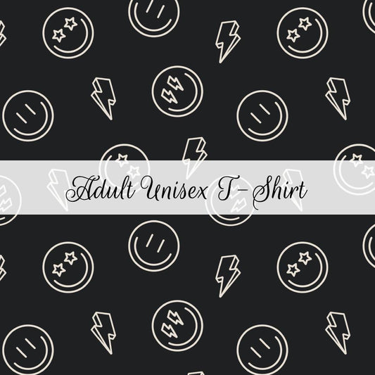 Lightning Smiles | Adult Unisex T-Shirt | Abstract & Activities