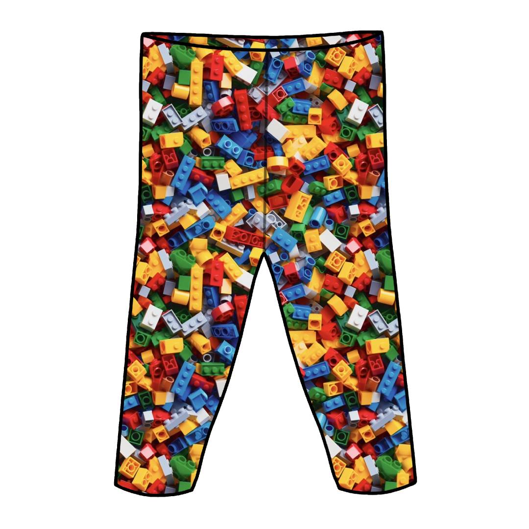 Lego Bricks | Footless Tights | Beyond Borders Collection