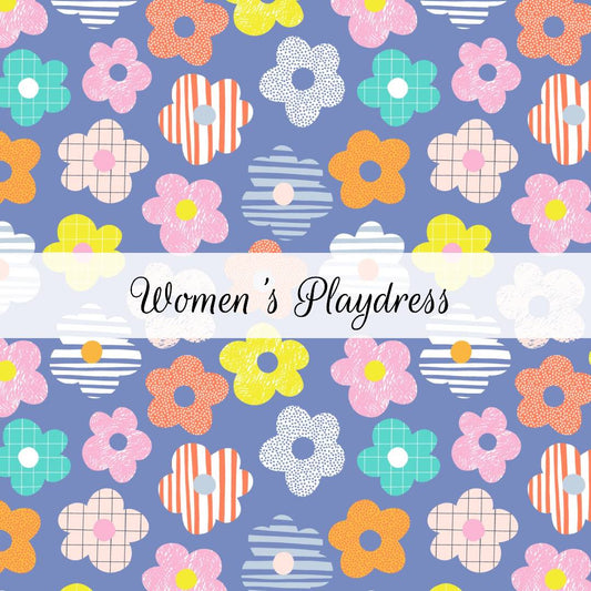 Patterned Flowers | Women's Playdress | Abstract & Activities