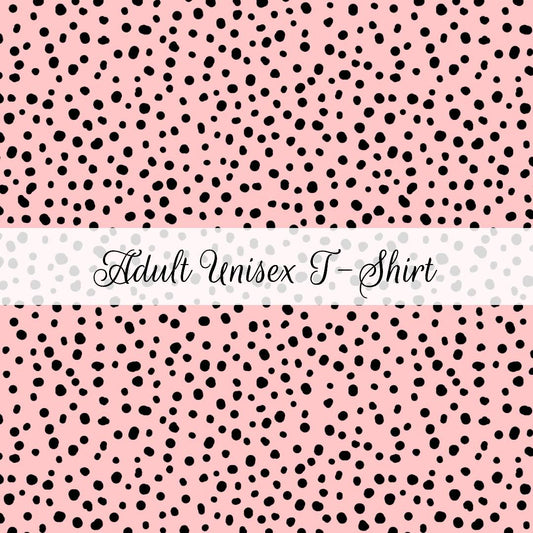 Pink Spots | Adult Unisex T-Shirt | Abstract & Activities