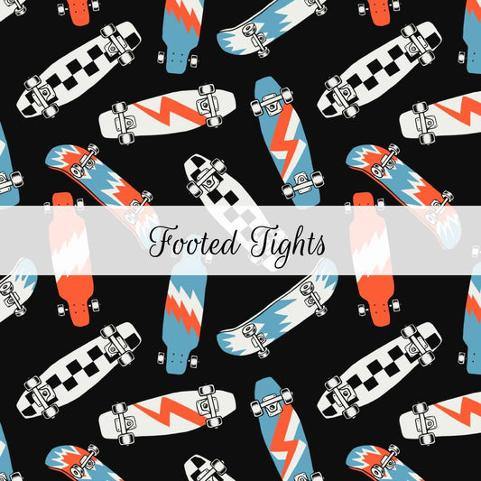 Skateboarding | Footed Tights | Abstract & Activities